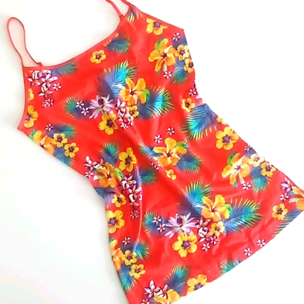 🌴Tropical Floral Print Cami Tank